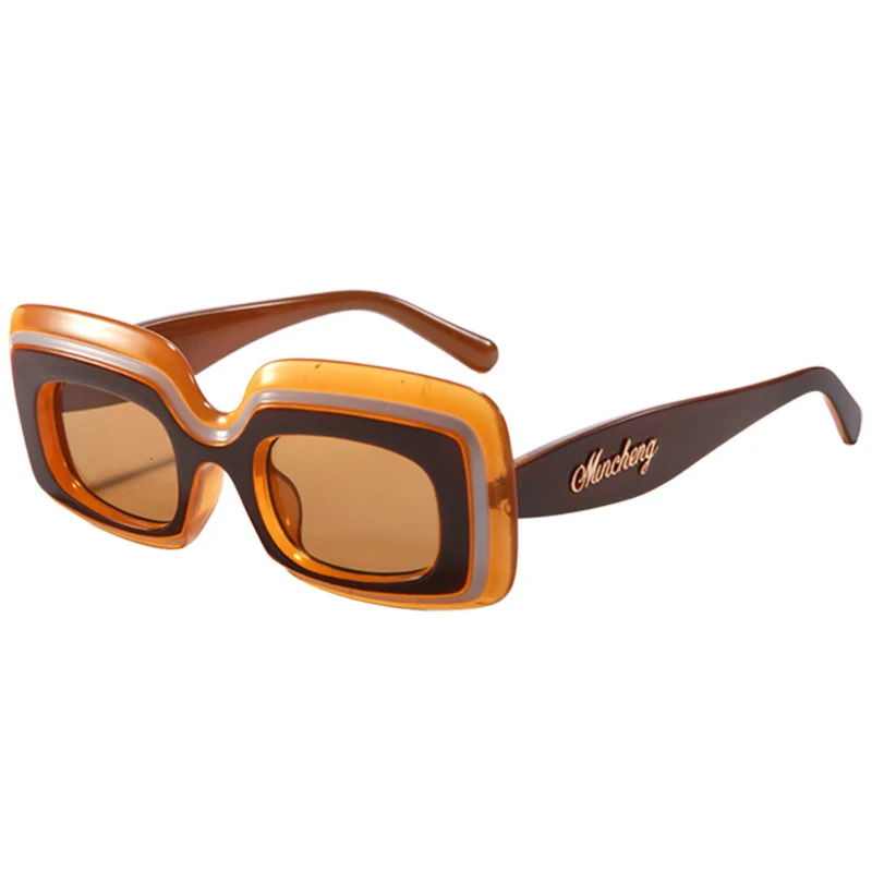 Nuevas gafas de sol de moda para hombres y mujeres, gafas de sol cuadradas con montura grande, montura de gafas de Color moderno M6216