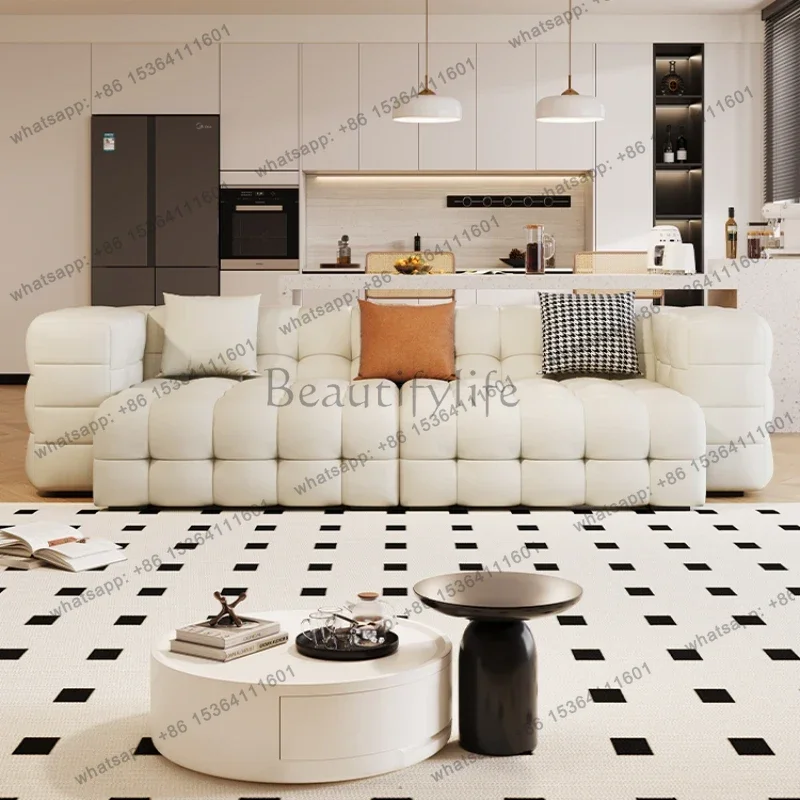 LSMulti Functional Sofa Bed Electric Leather Folding Retractable Sofa Bed Dual Purpose Woonkamer Banken Furniture Couch