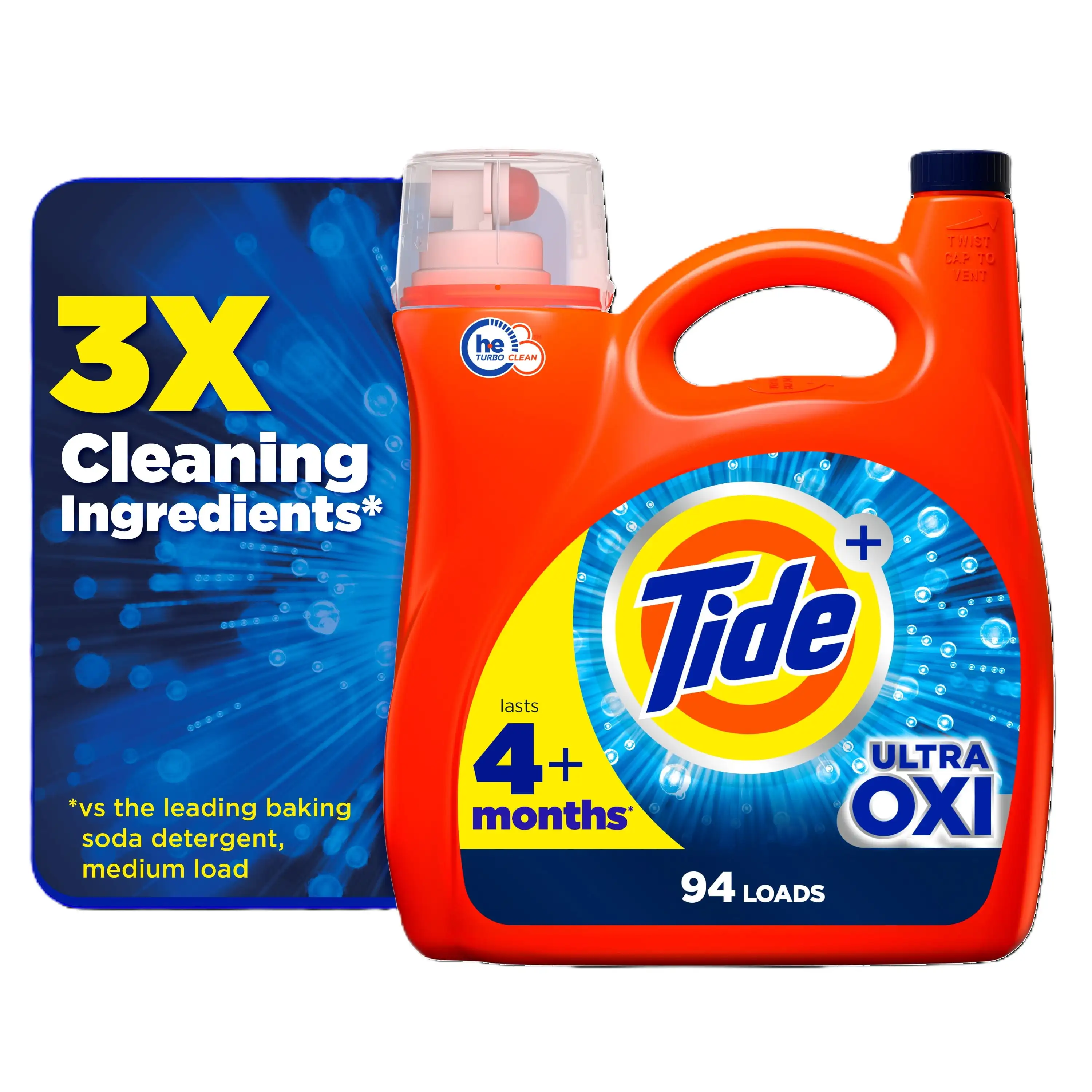 

Ultra Oxi Liquid Laundry Detergent, He Compatible, 132 Fl Oz, 94 Loads