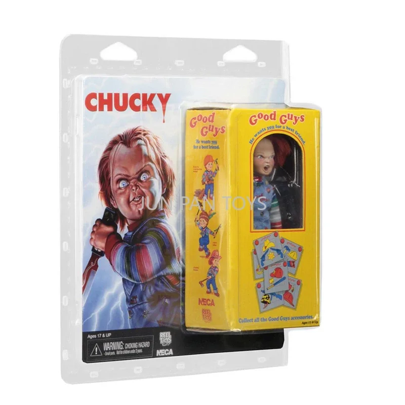 Chucky Good Guys Collectible Clothed Action Figure with Accessories Classic Movies Mini Horror Doll Model Boys Toys for Children