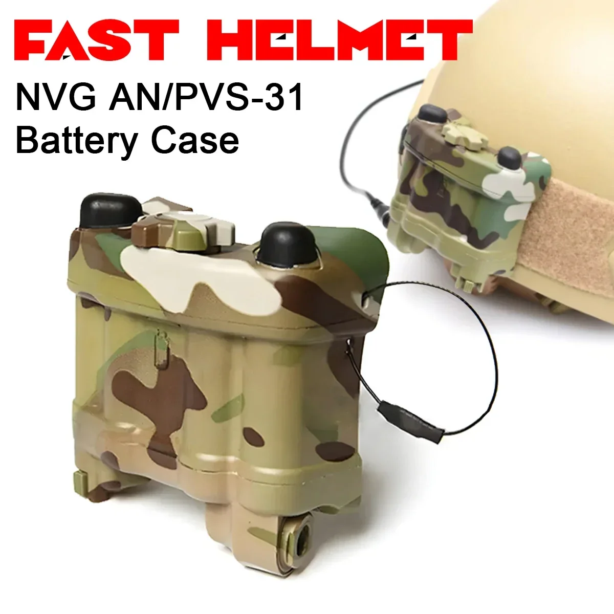 Tactical NVG AN/PVS-31 Battery Case Box No Function Dummy Model Helmet Balance Weight Helmets NVG Box NO FUNCTION