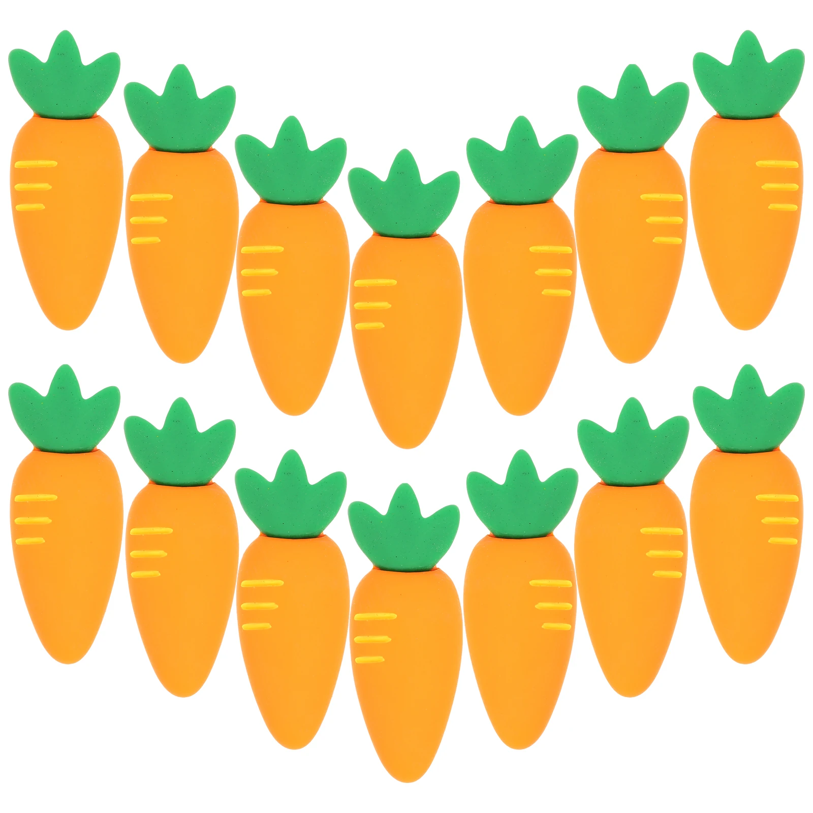 

50pcs Carrot Shaped Hair Accessories DIY Mobile Phone Case Decor Resin Jewelry Making Charms Craft Supplies Ornament