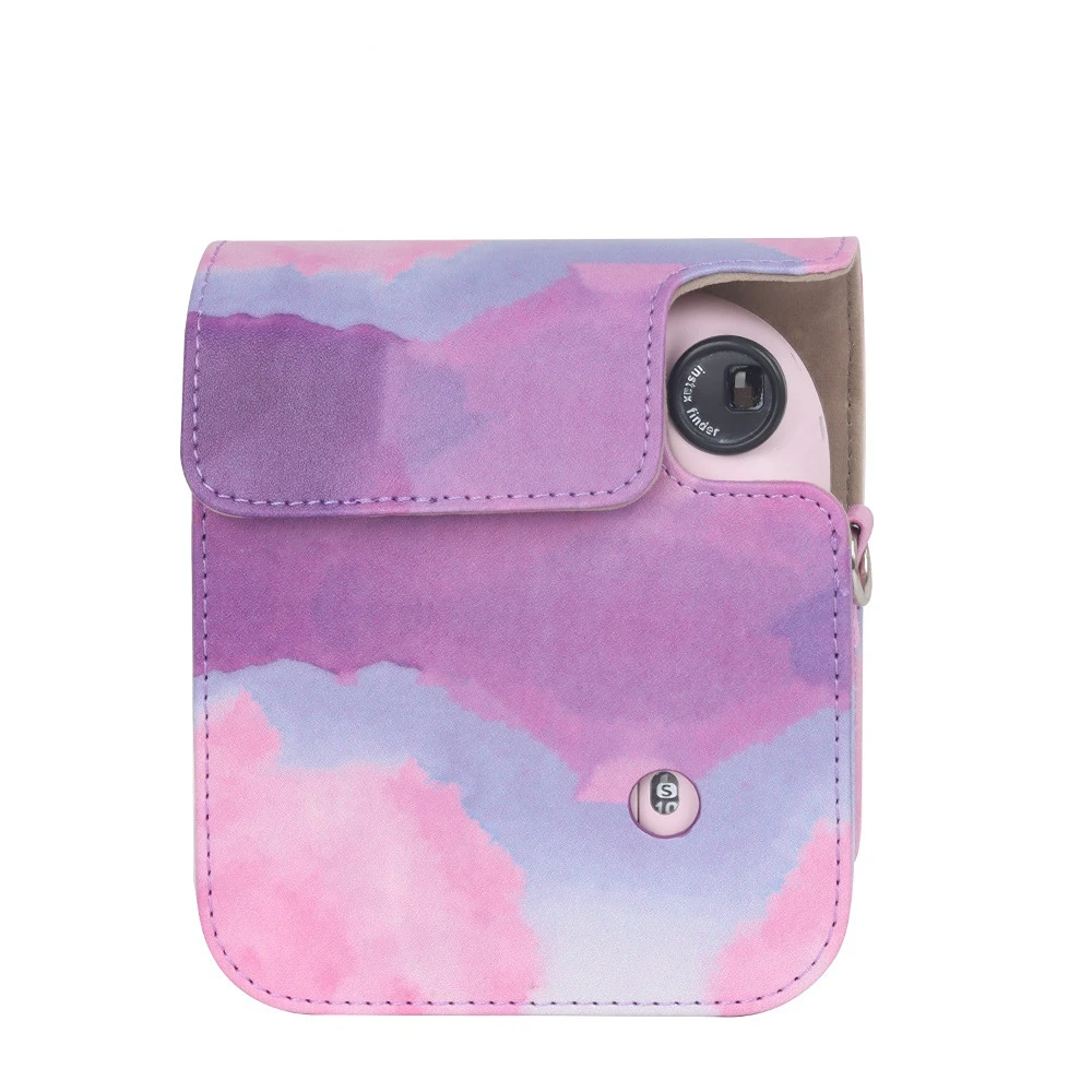 Fujifilm-Étui en cuir PU pour Instax Mini 12, fantastique appareil photo instantané, peinture à l'huile rétro, sac de protection lancé, accessoires