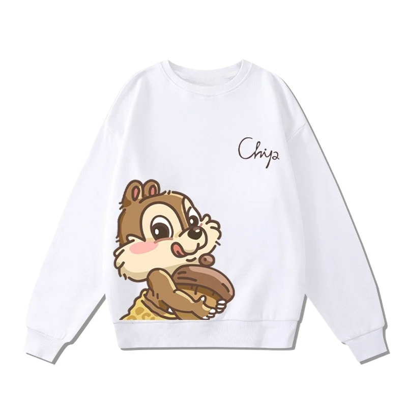 

Chip an Dale women's top women's round neck hoodie couple's top couple's loose casual hoodie round neck hoodie couple's clothing