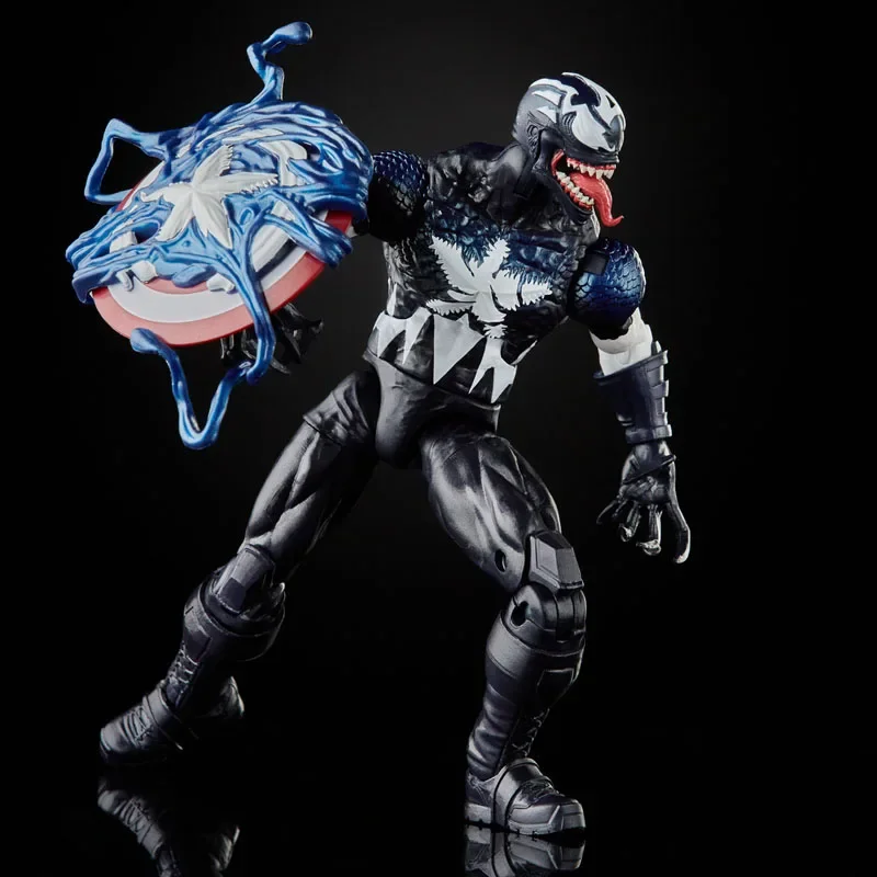 Hasbro Original Marvel Legends Series VENOMIZED CAPTAIN AMERICA Anime Action Figure Model Toy