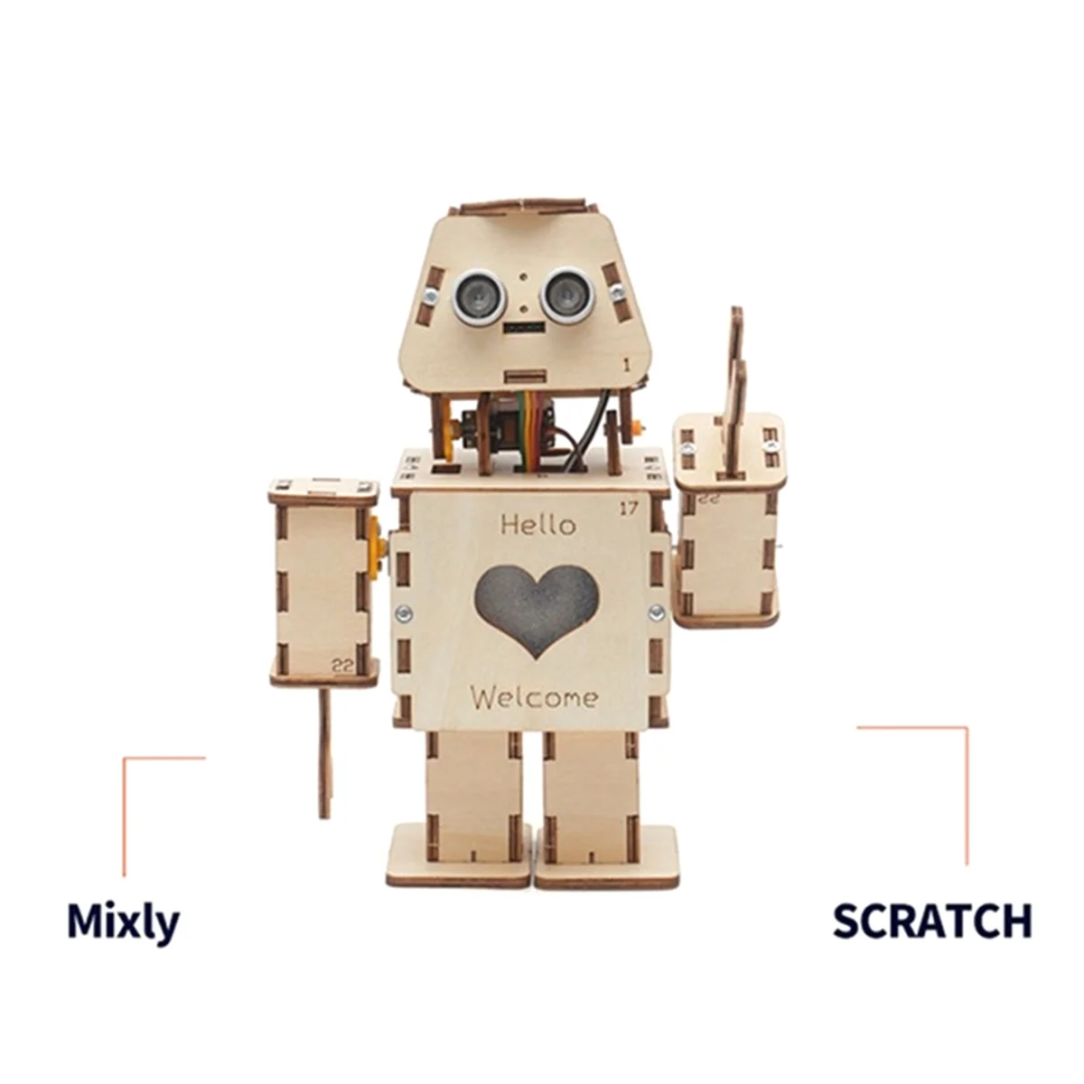 GOB-oПрограммируемый двойной интеллектуальный программируемый комплект приветственного робота — научный эксперимент «сделай сам» для молодежи, STEAM Education