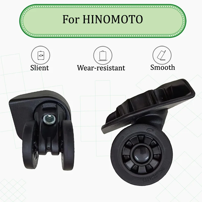 

For HINOMOTO HKHL02 Luggage Wheel Repair Kit - Universal 360° Swivel Wheels for Silent Travel - Luggage Wheel Replacement