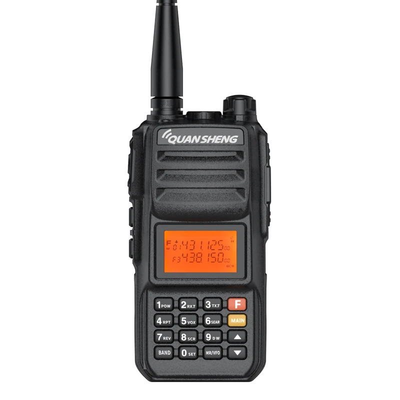 Imagem -02 - Quansheng-walkie-talkie do Poder Superior Longo Alcance Vhf Uhf Faixa Dupla 10w 15km Uv2 Mais Uv82