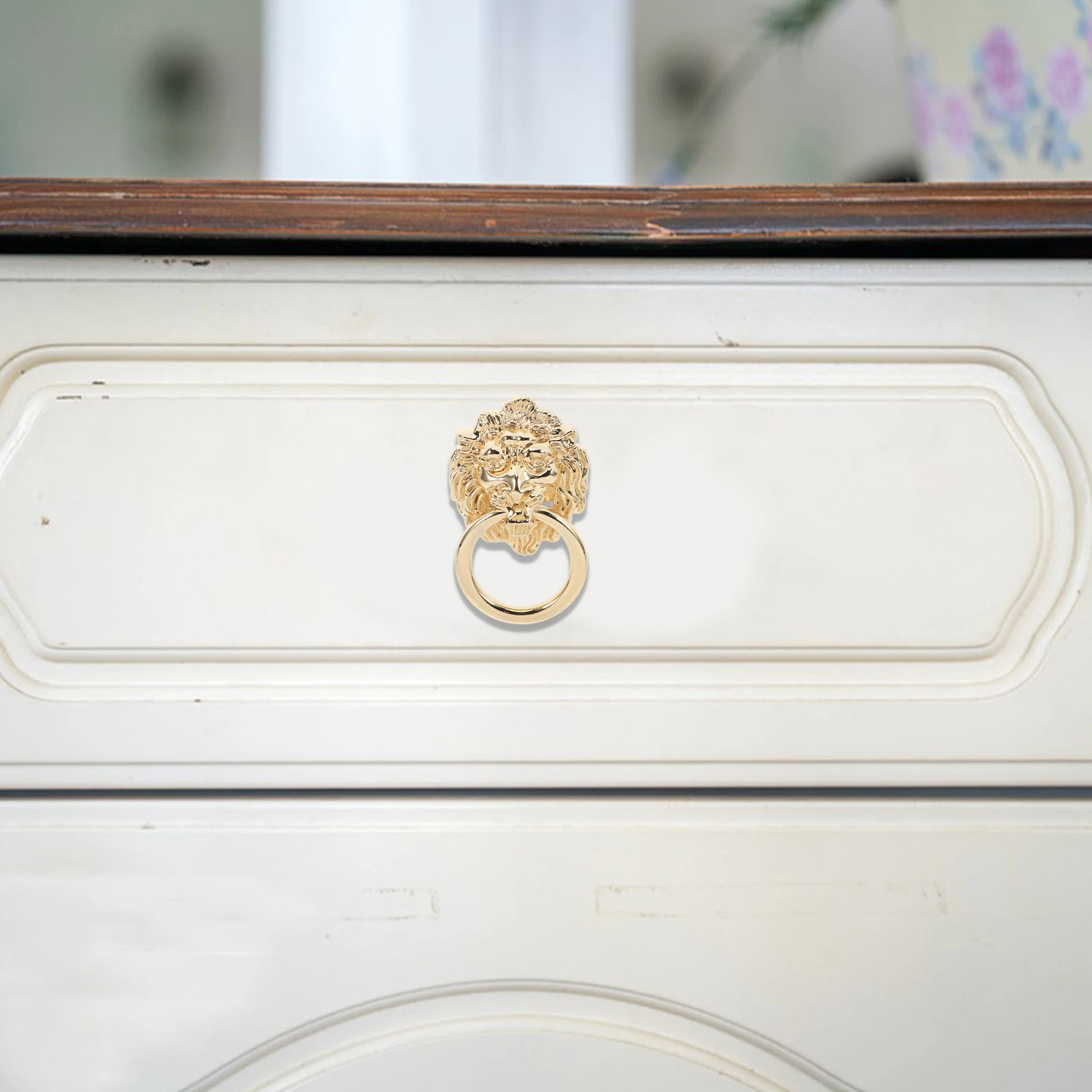 

Lion Head Handle Cabinet Pull Replacement Wardrobe Decorative Door Cupboard Zinc Alloy