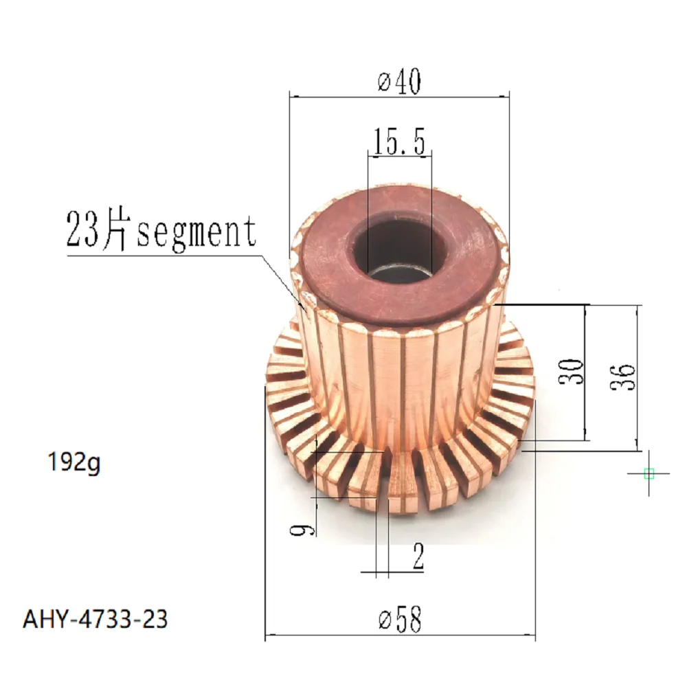 

40*15,5*36*23P Ahy-4733-23 подходит для коммутатора стартера Jiefang, Isuzu и Hino, размеры все, такие же и универсально.