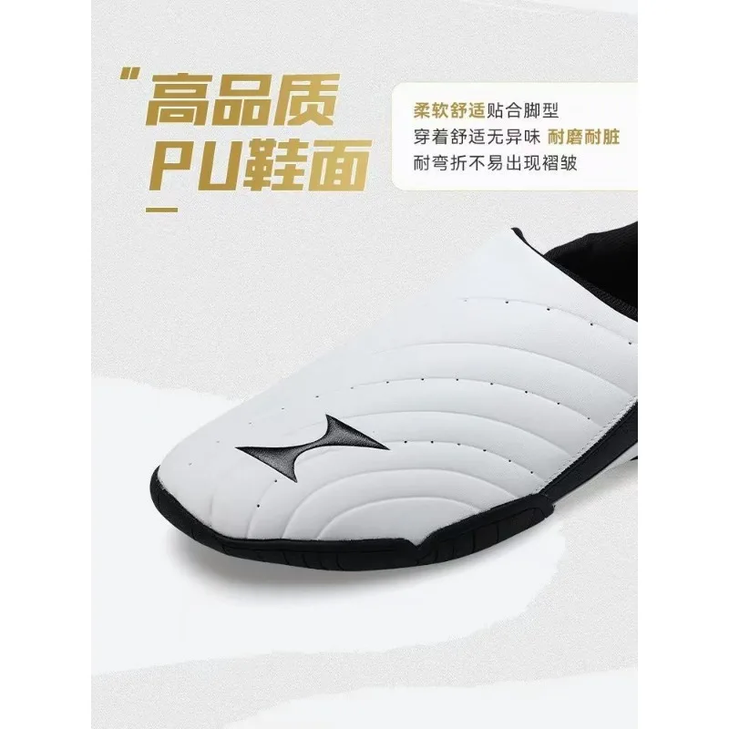 Zapatos especiales de Taekwondo profesionales para hombres y mujeres, zapatillas de entrenamiento de suela suave para adultos, calzado deportivo cómodo y resistente al desgaste