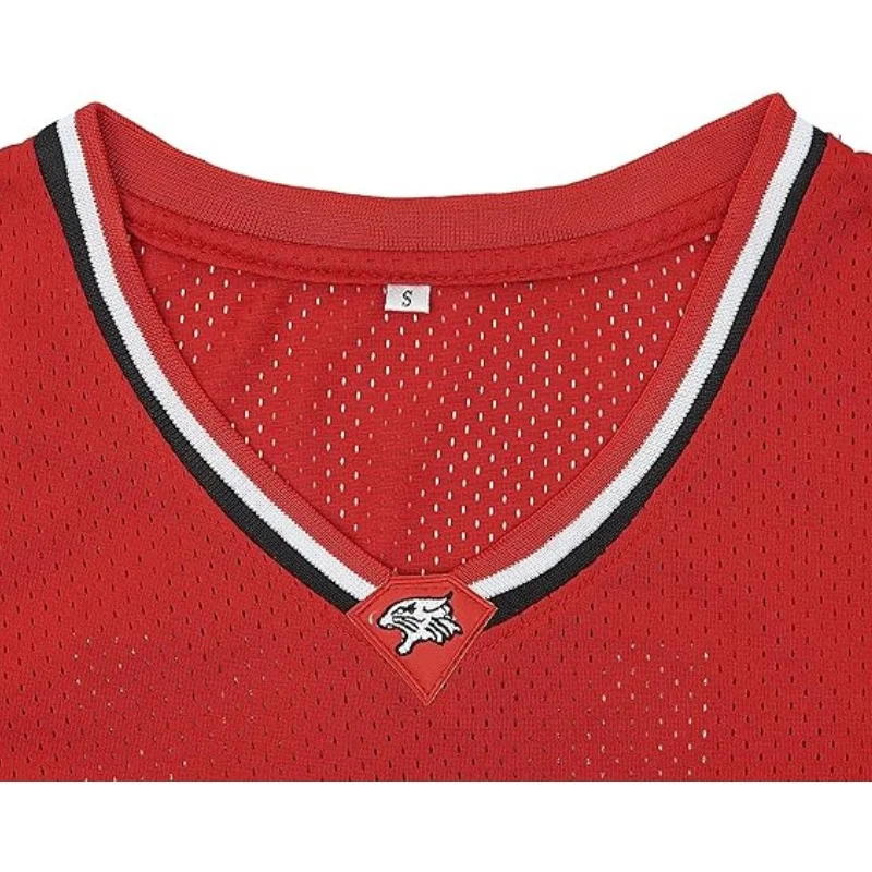 Camisa de Basquete Wildcats 8 Vermelha para Homens