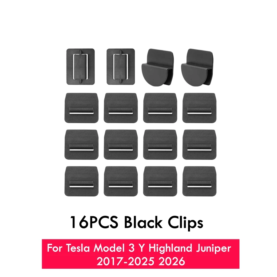16PCS Black
