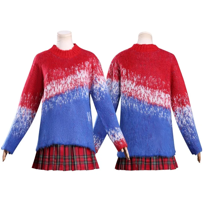 

Wednesday Season Movie Wednesday Season 2 Cosplay Halloween Fashion Sweater Dress Sock Set Carnival Party New Men Women Suit