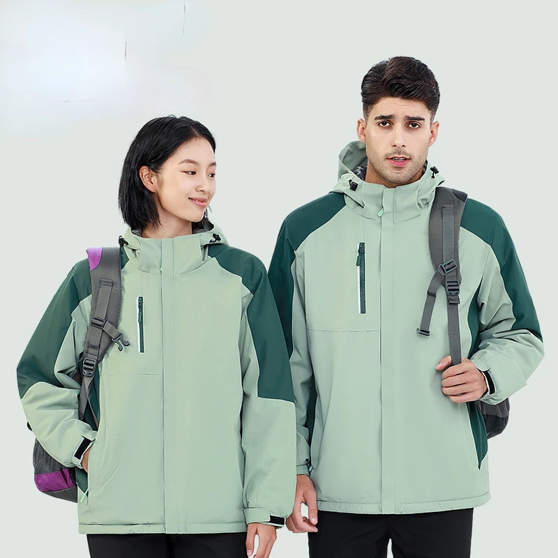 Hiking Jacket Waterproof Women Men 3 in 1 Two-piece Outdoor Camping Breathable Thermal Windbreaker Sports Jackets Winter