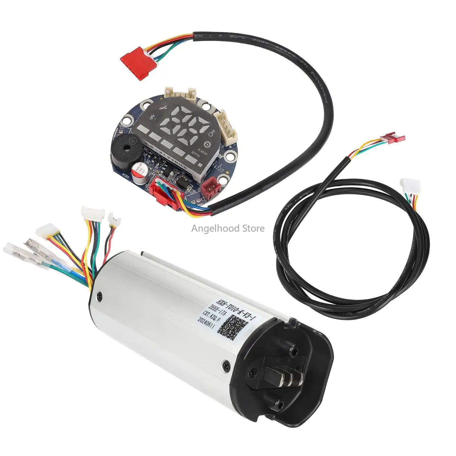 36V E-Scooter Dashboard Controller Set for HX X8 Motor Central Control System and Display Screen and Connection Wire Accessories