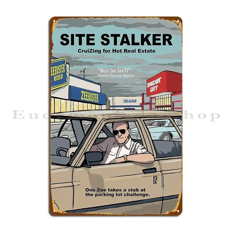 Site Stalker Metal Signs Wall Mural Decoration Printed Poster Wall Decor Tin Sign Poster