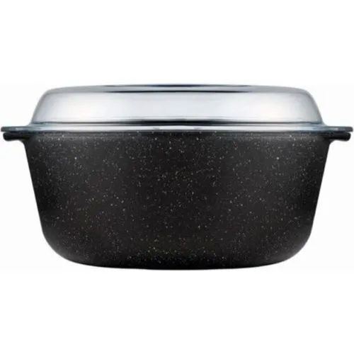 Pasabahce Granite Coating Round Pyrex and Granite Coating Square Pyrex 2'li Set