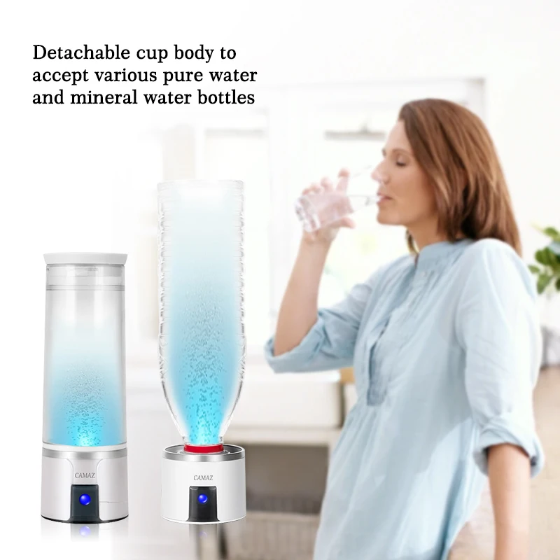 수소가 풍부한 물 컵 전기 수소가 풍부한 물 생성기 병 고농도 수소 산소 분리 물 컵