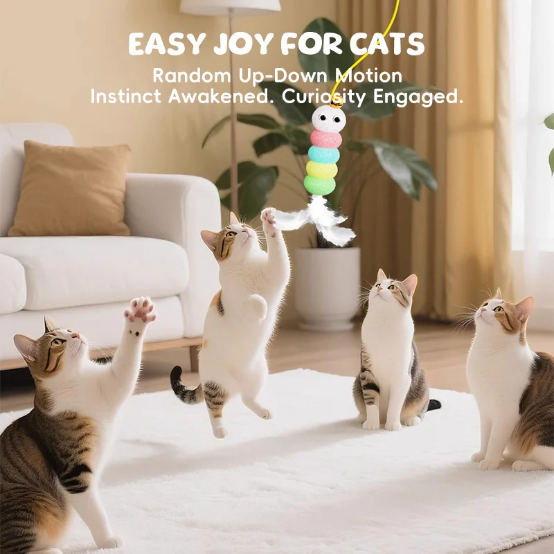 

1 Set New Type Of Cat Electric Smart Hanging Door Toy for Self-entertainment Entertaining Cat-teasing Wonder cat toys