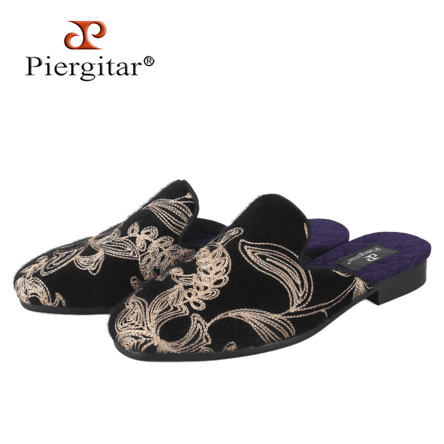 

Piergitar, летний стиль, украшение ручной работы из черного конского волоса, мужские сабо для показа мод и праздничной одежды, большие размеры