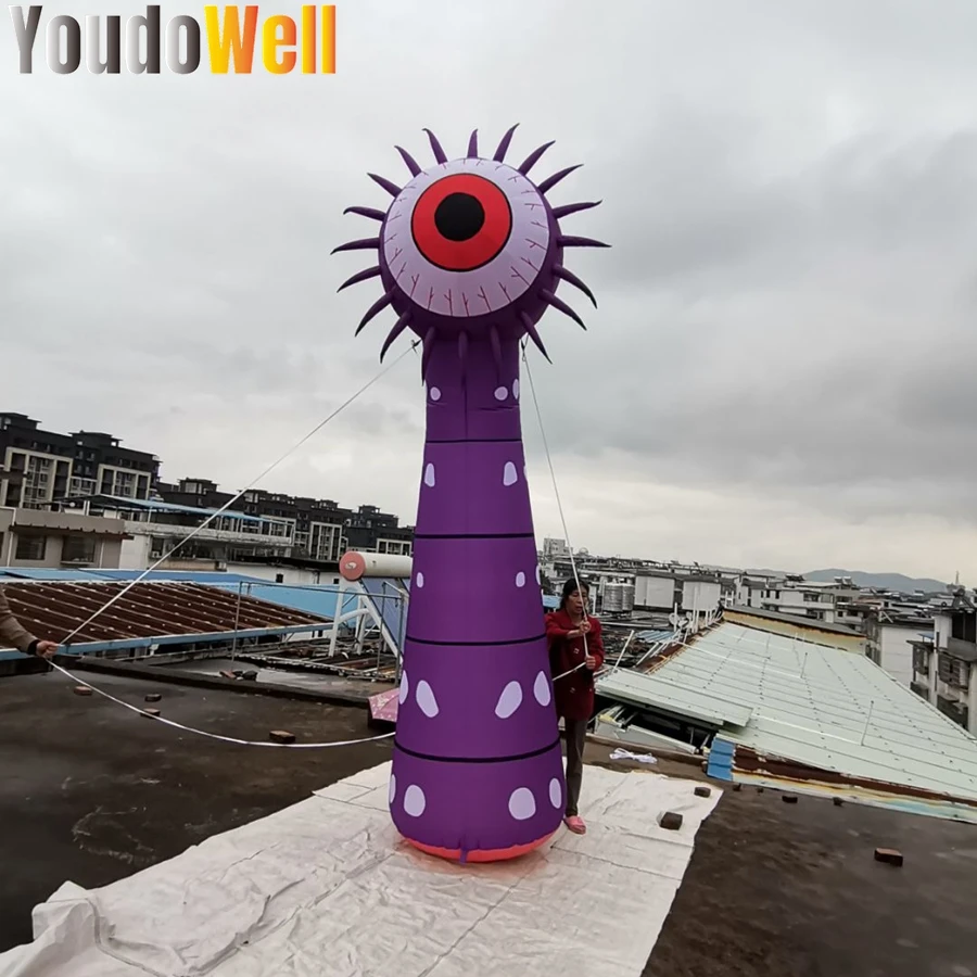 The inflatable model one -eyed monster is used for advertising promotion activities to customize and add LED