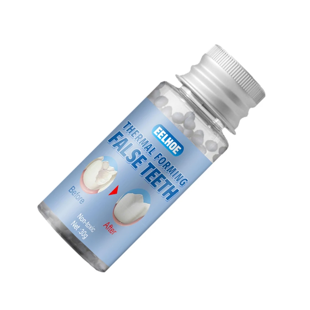 

1 Bottle Thermal Fitting Beads Temporary Teeth Repair Thermal Beads 20ml