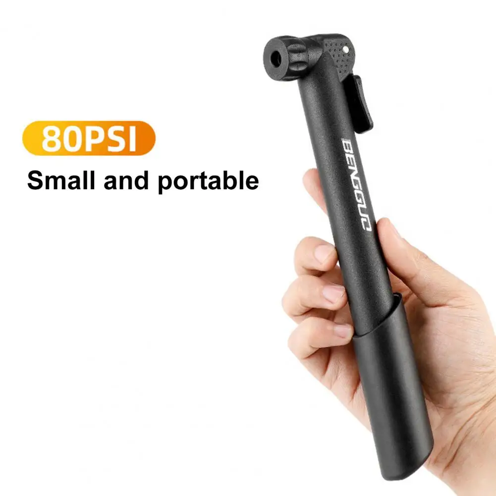 Professional Mini Pump  High Compatible Air Nozzle Waterproof Bicycle Pump  80PSI Small MTB Bike Pump