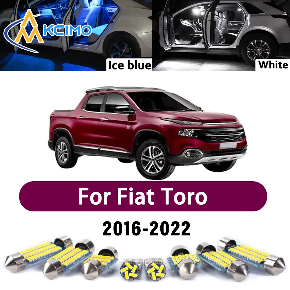 

Error Free LED Interior Light Kit for Fiat Toro 2016-2022 Premium Bright Dome Trunk Mirror Reading Lamps Canbus