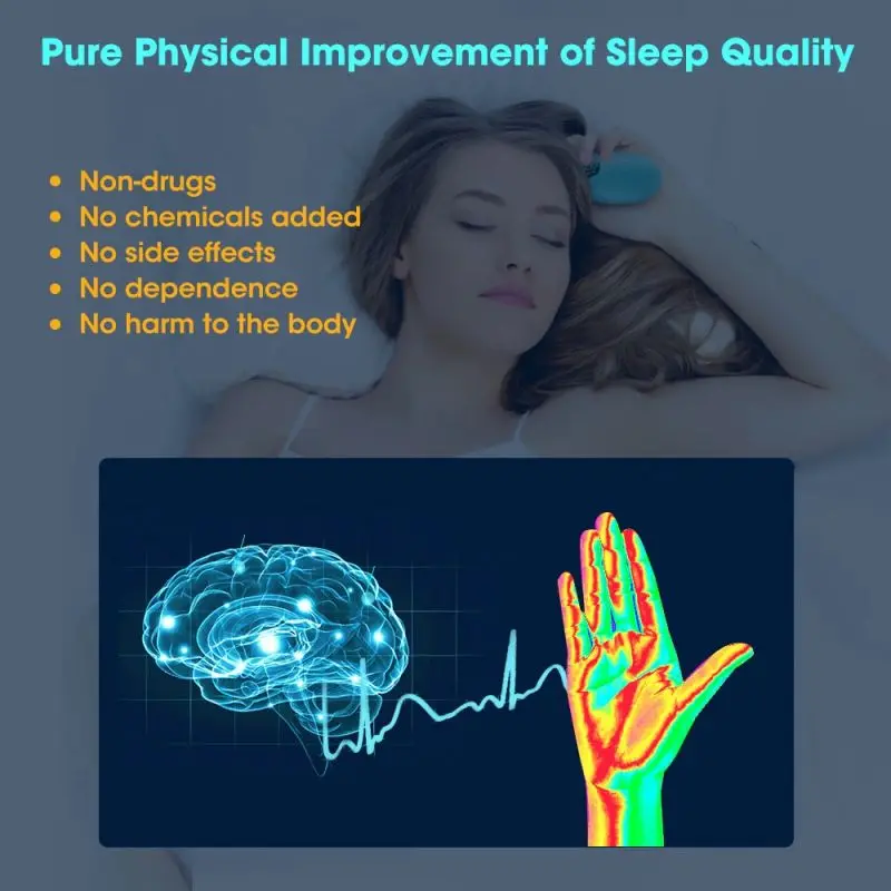 Intelligent Portable Sleep Assistant Handheld Mini Sleep Assistant Device Hypnosis Machine USB Charging