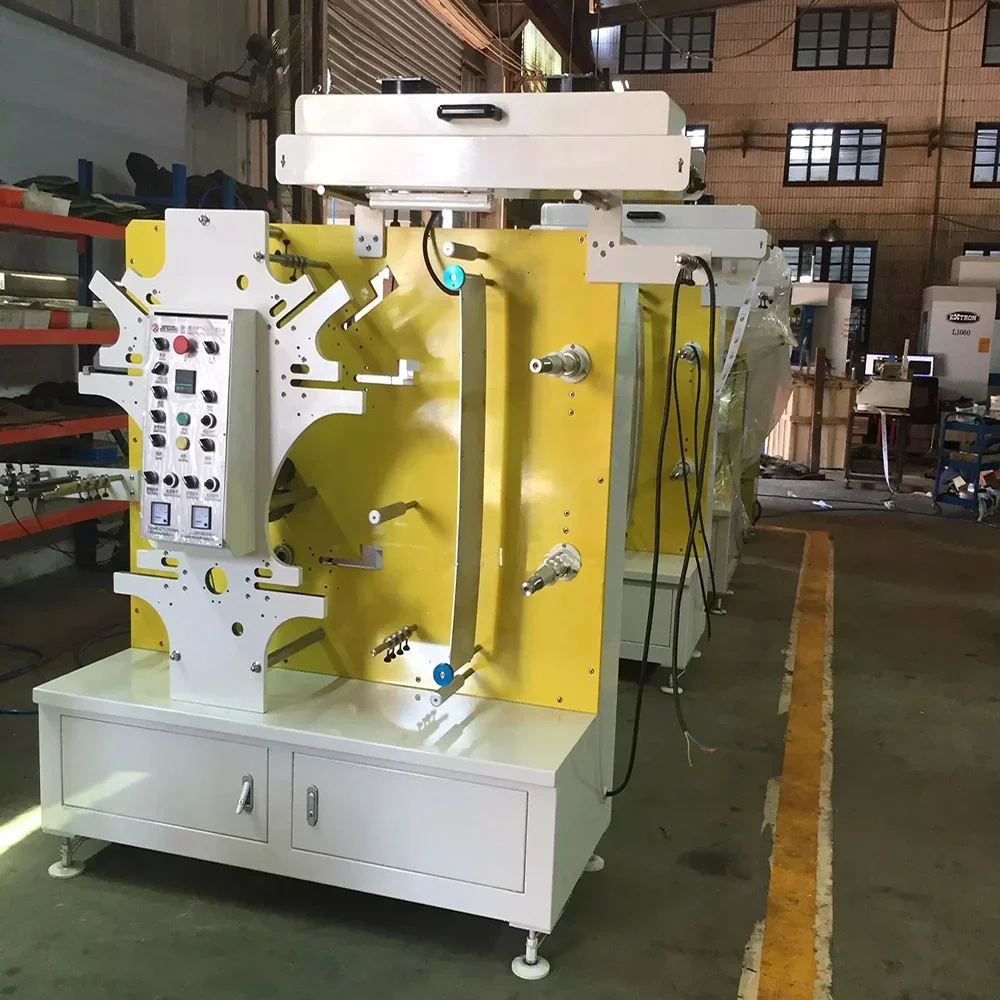 Fully Automatic Fabric Nylon Satin Nylon Tape Flexo Label Printing Machine Flexo Printer 4 Colors