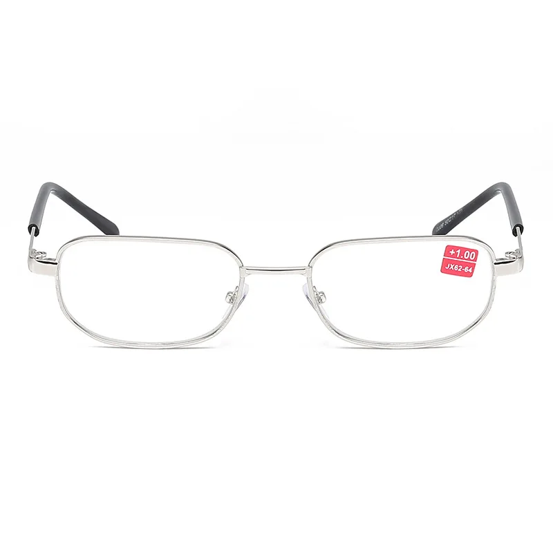 Vintage Silver Metal High number Reading Glasses with Glass-lens +400 +450 +500 +550 +600