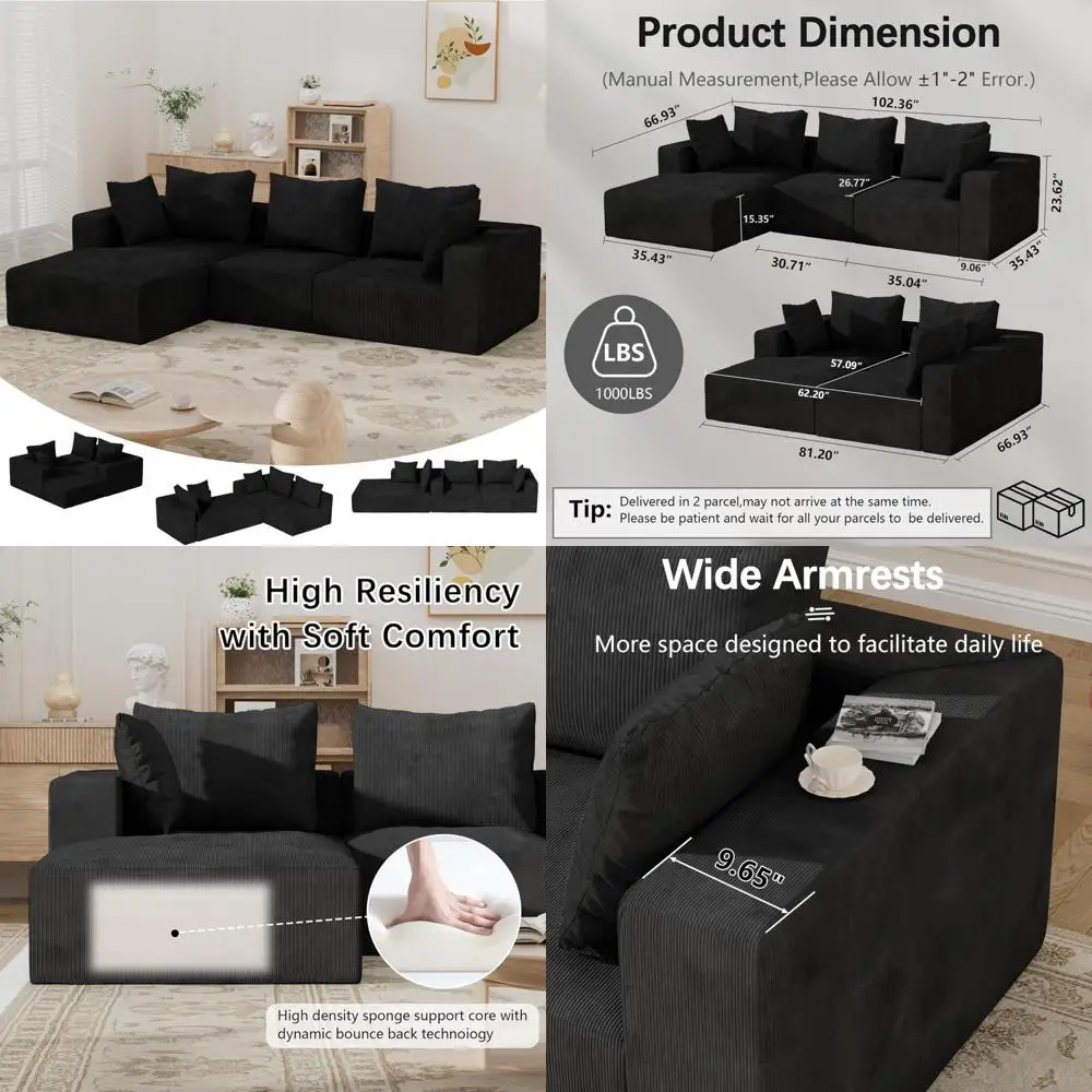 102 Inch Modular Se… - image