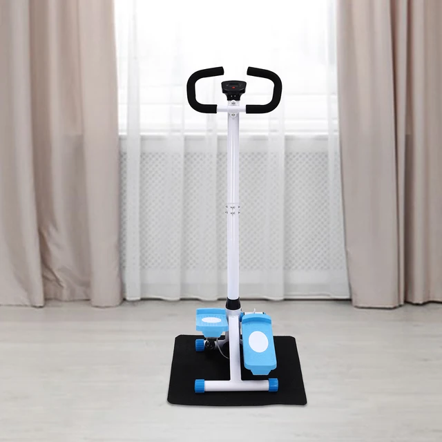 Exercise Stepper with Hydraulic Drive Display Screen Adjustable Height 150kg Capacity Resistance Bands Cardio Workout Equipment 1