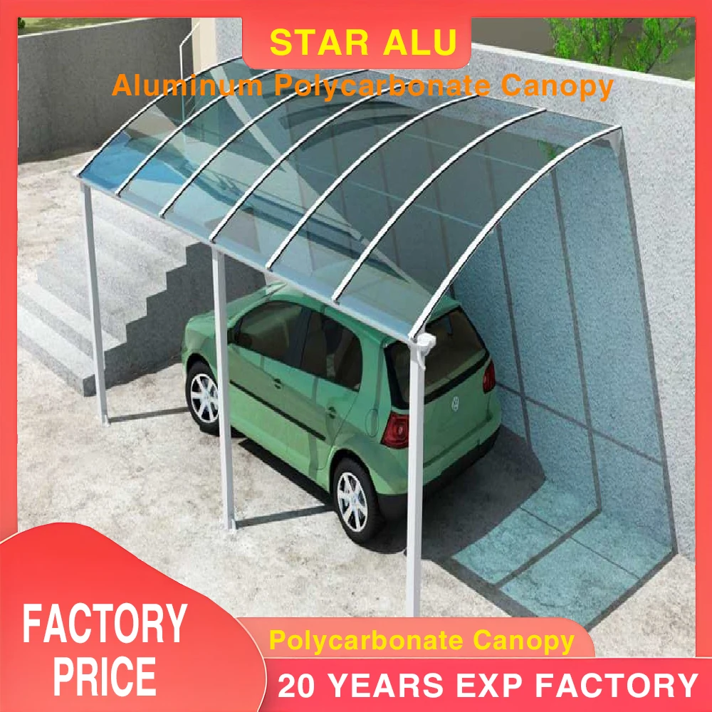 

Алюминиевый оконный навес с поликарбонатной крышей Многофункциональный навес для павильона на террасе гаража — доступны варианты цвета — поставка с фабрики