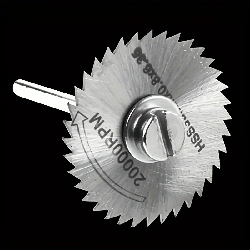 6-Piece High-Speed Steel (Hss) Saw Blade Set - 6 Sizes (1/64" to 1/4") Wood and Metal Cutting Discs, with Keychain-Style Slots, Suitable for Rotary Tools (Drills, Grinders) - Compatible with Drill Bits, Multi-Functional DIY and Professional Cutting Kits view 4