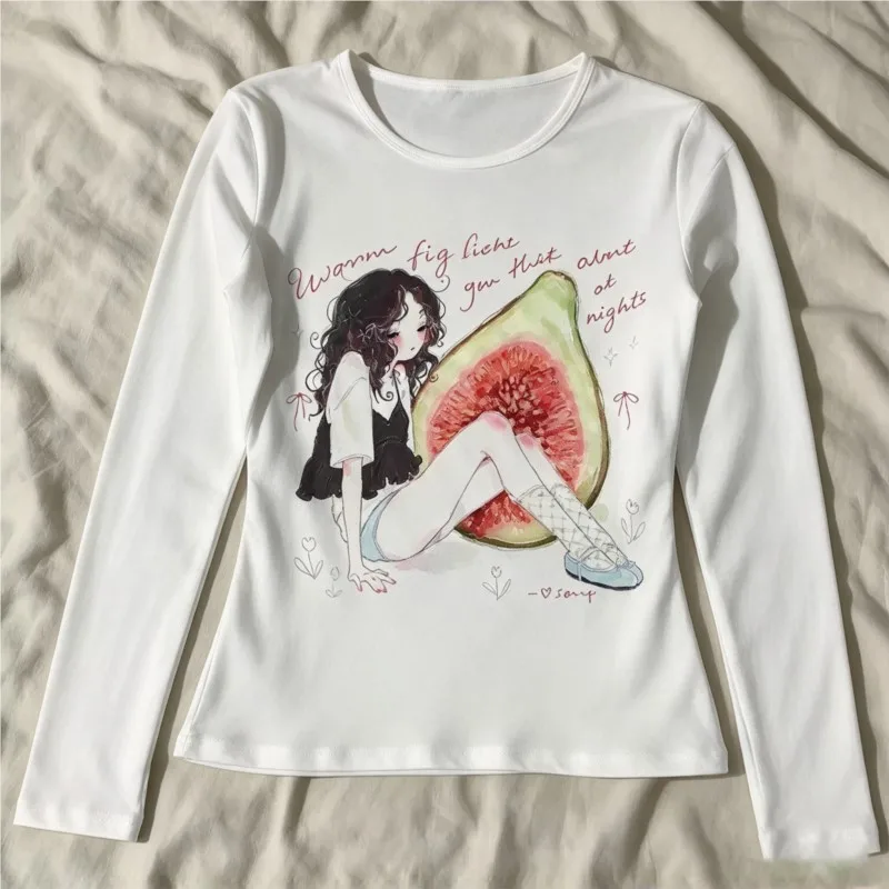 Japanese Y2k Tops Gothic Vintage Clothes for Women Emo 90s Woman T-shirts Kawaii Cuteore Star Girl Y2k Kitty Women's Cropped