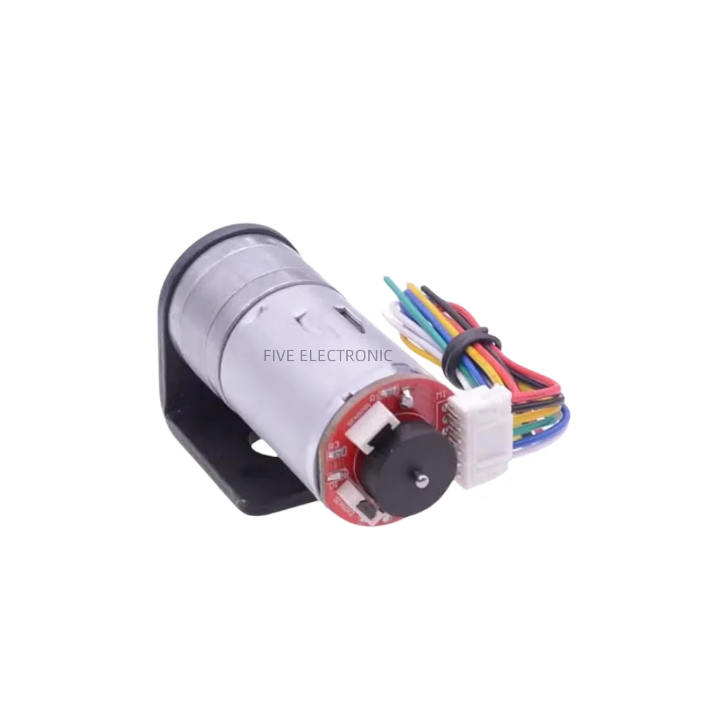 DC6V 12V 24V 370 Micro Gear Motor Intelligent Robot Balance Car Motor Hall Encoder