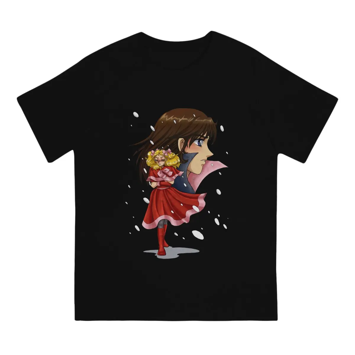 Terry Snow Essential Casual Polyester TShirt Candy Candy Anime Style Tops Leisure T Shirt Male Short Sleeve