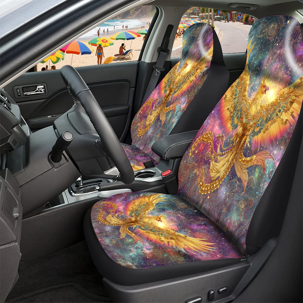 2-5 Seat Set Car Seat Covers, Exclusive Halloween Christmas New Year Easter Series, Ultra Durable, Secure Fit For Truck SUV Off