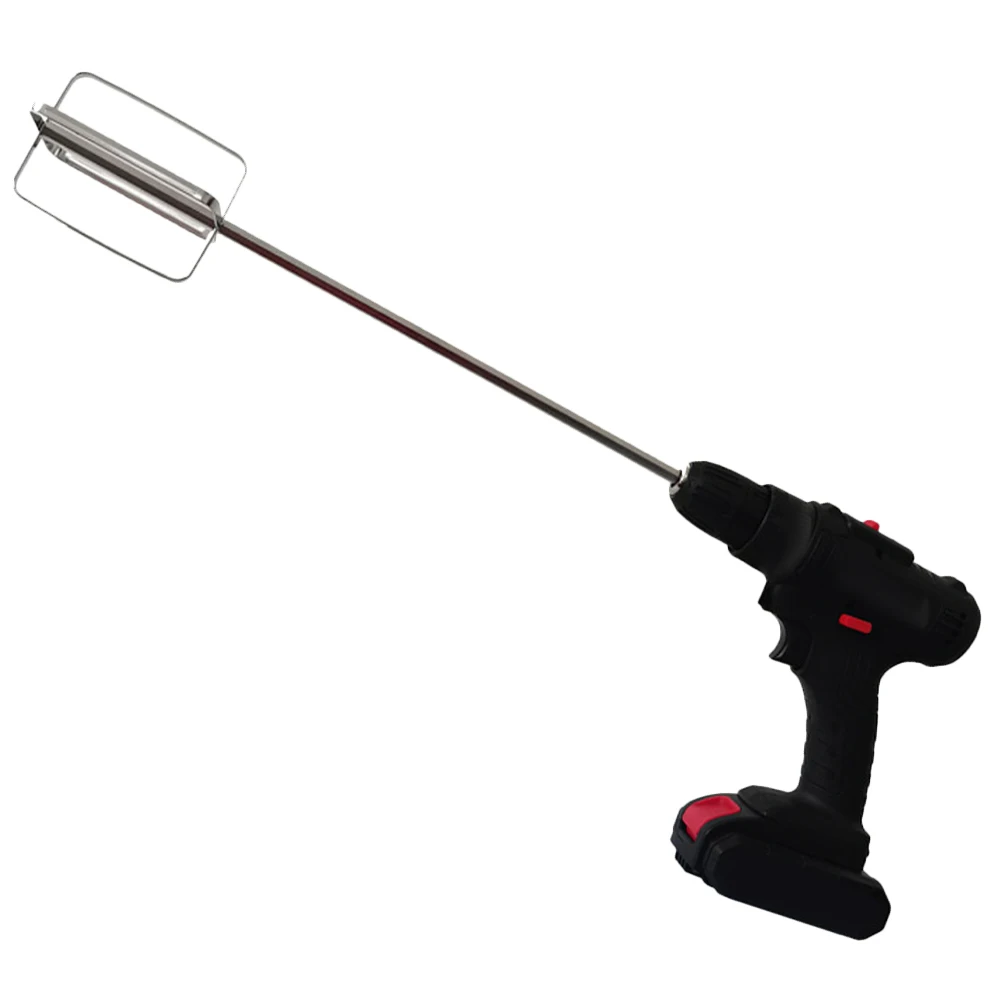 40cm Stainless Steel Thickened Stirring Rod Meat Mixer Kitchen Tool Whisk Manual Hand Paste Drill Stick Bar Tool Mixer Cooking