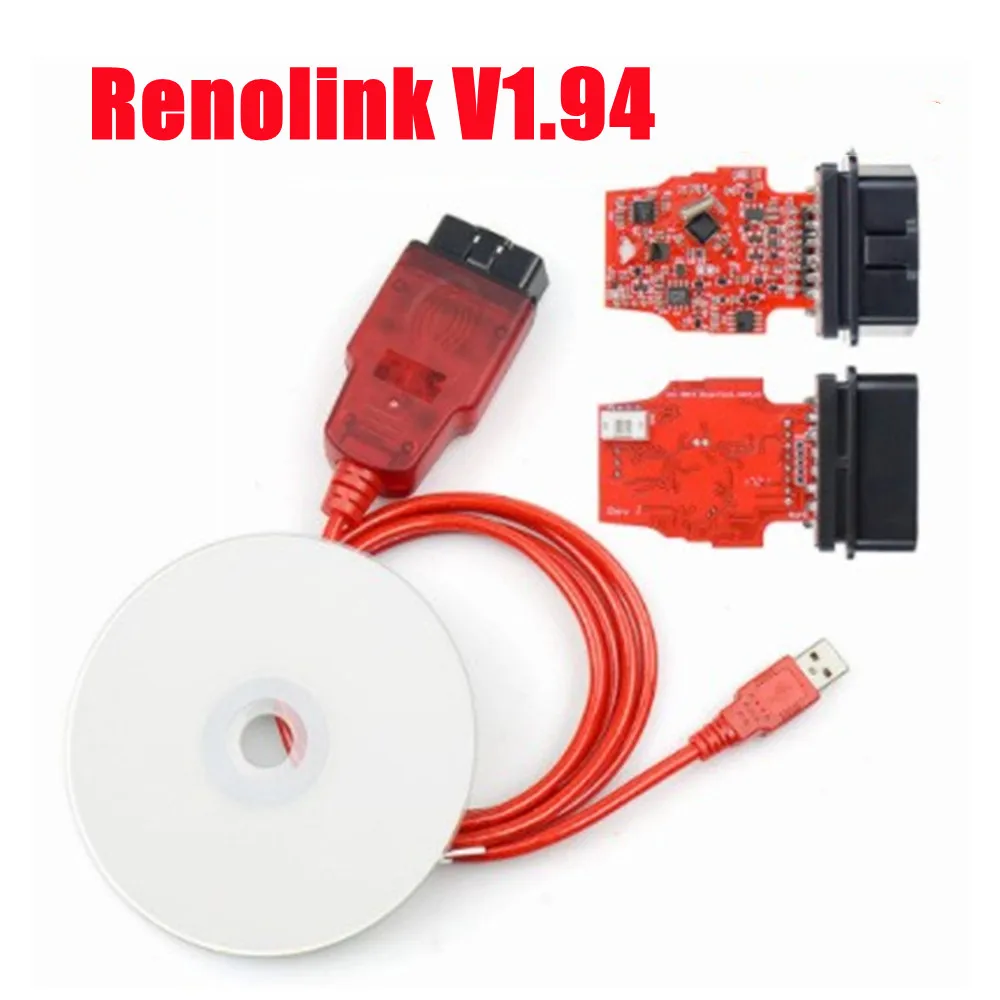 Renolink V1.94 for Ren-ault OBD2 Scanner Support Dashboard ECU Key Flash Reading and Writing