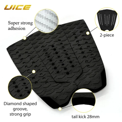 Imagen 2 del producto Alfombra de Surf con agarre, tabla de Surf, almohadilla de tracción, tabla de Surf, cubierta de Surf, almohadilla de cubierta de espuma EVA, empuñaduras antideslizantes, almohadillas para cubierta, accesorios de Surf