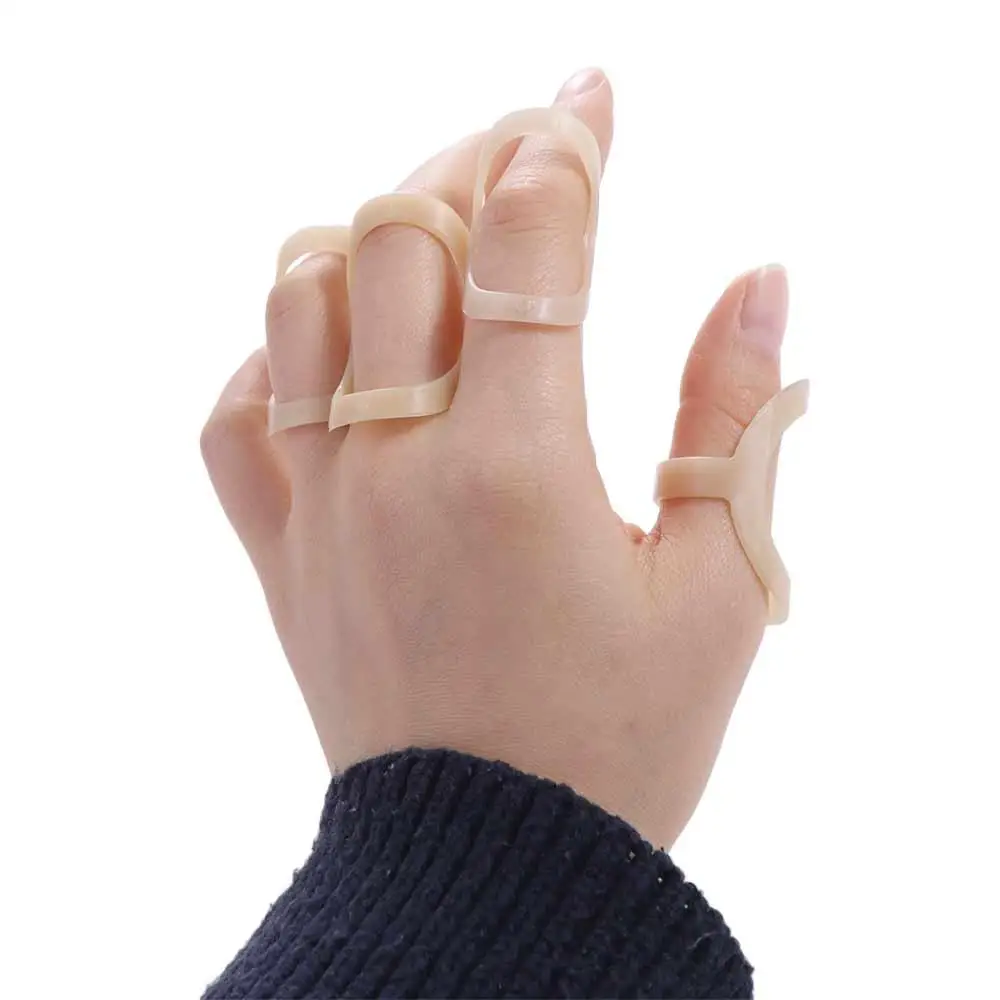 Ring Sleeve Oval Finger Splint Waterproof Oval Finger Splint Support Finger Cuff Skin Finger Joint Stabilizer Reduce Soreness
