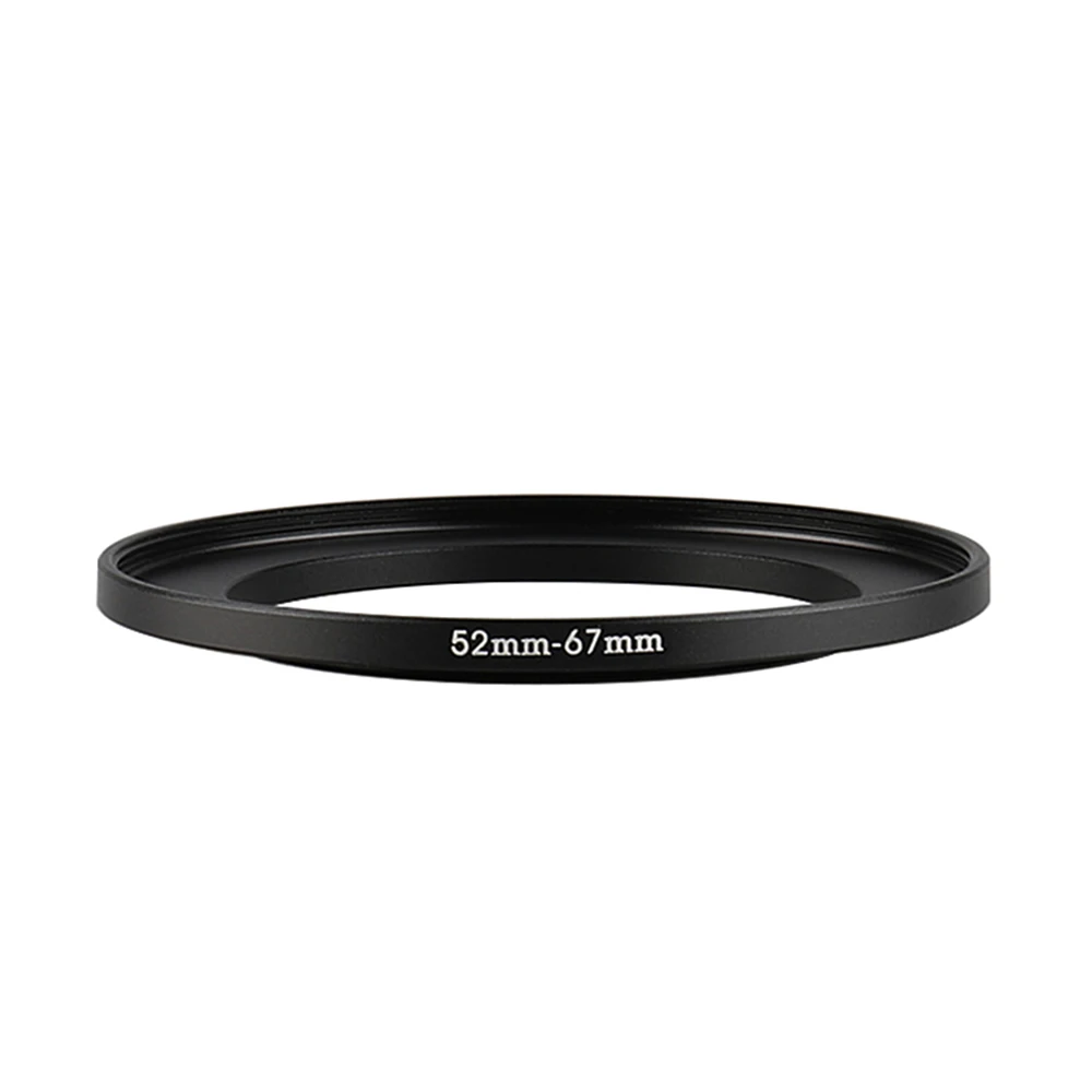 Aluminum Black Step Up Filter Ring 52mm-67mm 52-67 mm 52 to 67 Filter Adapter Lens Adapter for Canon Nikon Sony DSLR Camera Lens