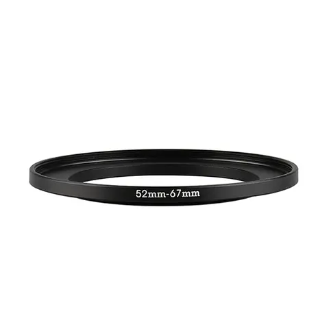 알루미늄 블랙 스텝 업 필터 링 52mm-67mm 52-67mm 52 ~ 67 필터 어댑터 Canon Nikon Sony DSLR 카메라 렌즈 용 렌즈 어댑터