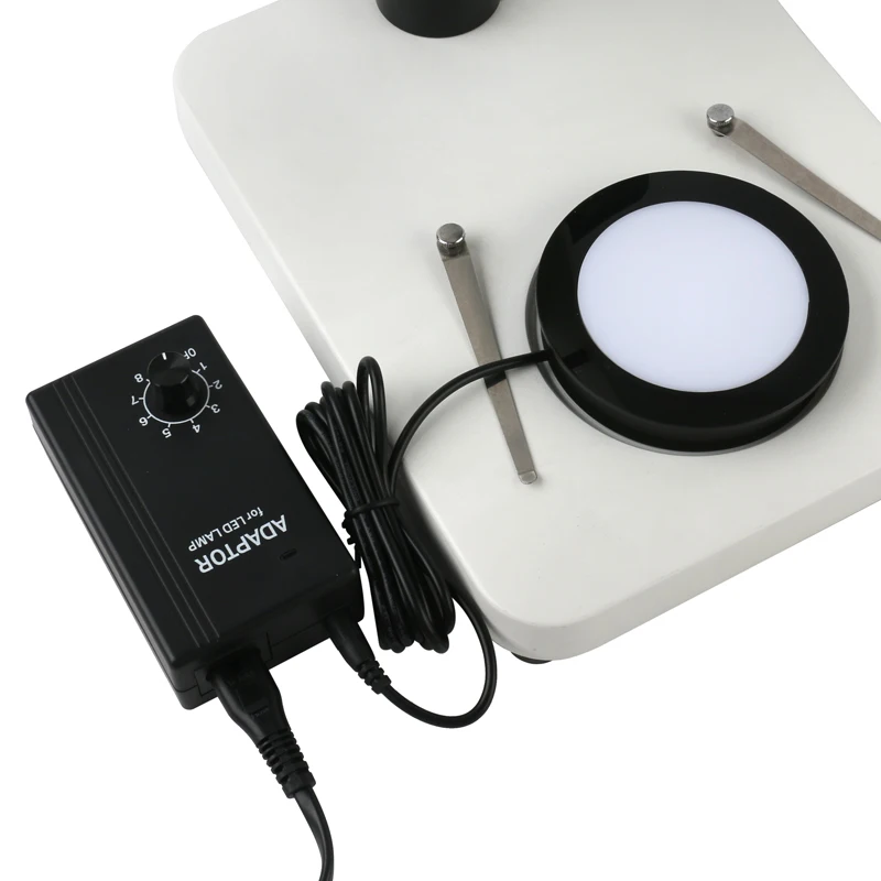 Microscope Bottom Supplementary Source Lamp LED Light Lighting 110V-220V 9W For Binocular Stereo Digital Video Microscope Camera