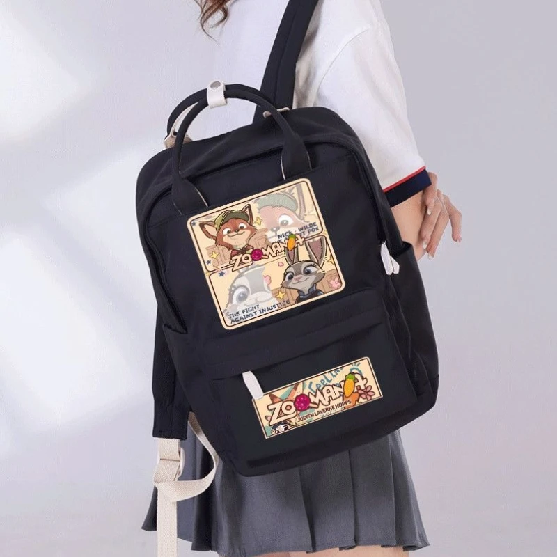 Judy Cartoon Backpack - Girls School Bag for Elementary and Junior High Students Fashion Casual Large Capacity Daypack