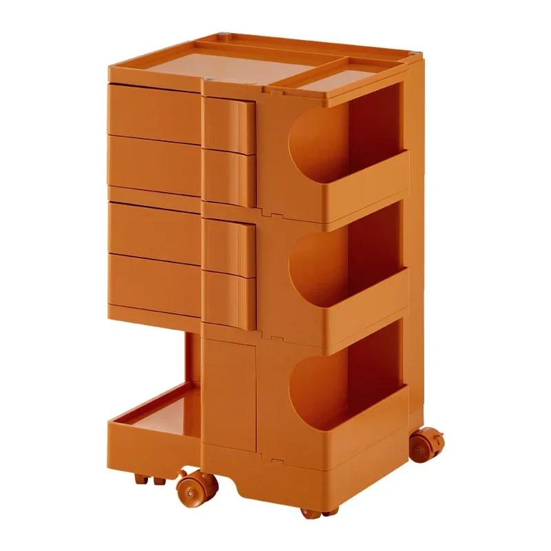 

Nordic creative bedside table modern multi-layer bedside locker ins Internet celebrity living room movable cart storage cabinet