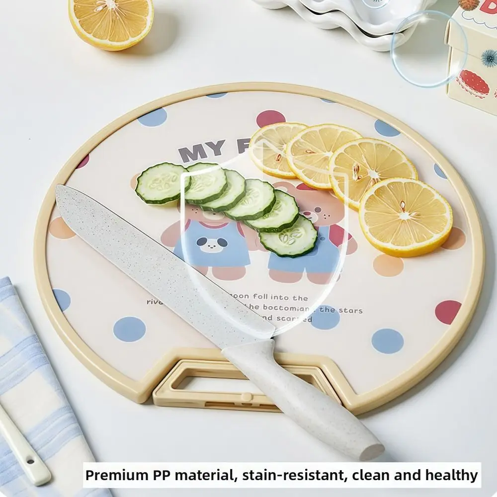 

Food Grade Plastic Cutting Board Antibacterial Non-slip Chopping Board Vertical Bracket Design Double Sided Cutting Boards Mats